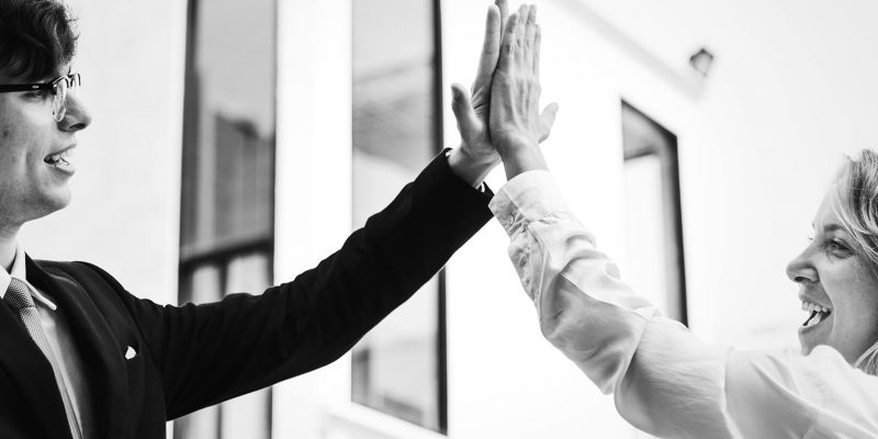 High-five Stock Image